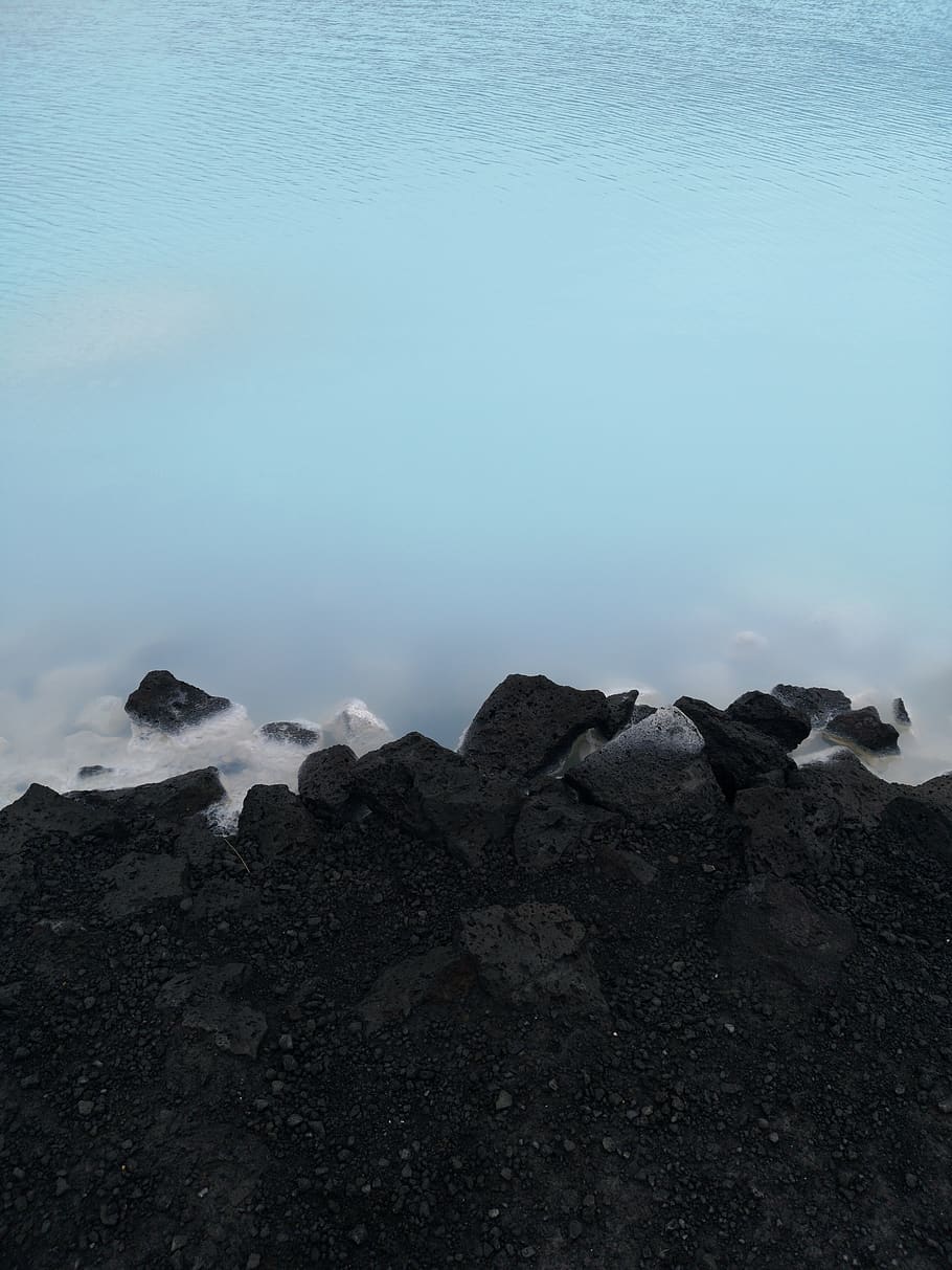rubble, nature, iceland, path into the blue lagoon, water, outdoors, HD wallpaper