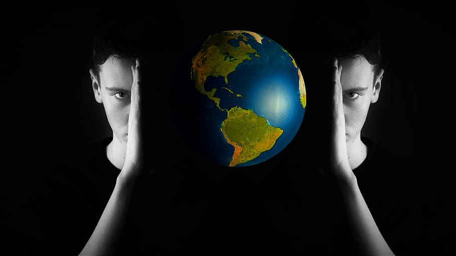 head, world, globe, psychology, philosophy, perception, spirit HD wallpaper