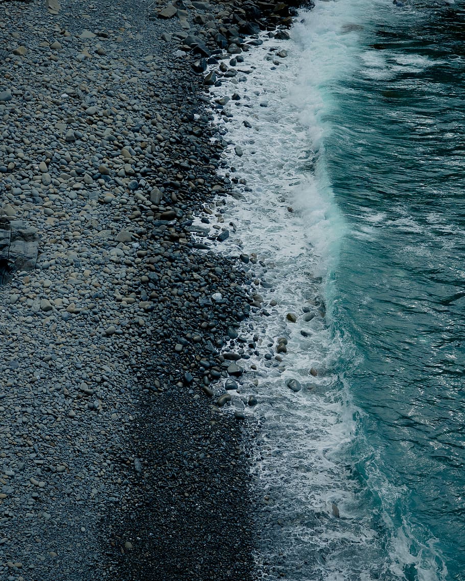 gray seashore, watercraft, transportation, vehicle, vessel, ocean HD wallpaper