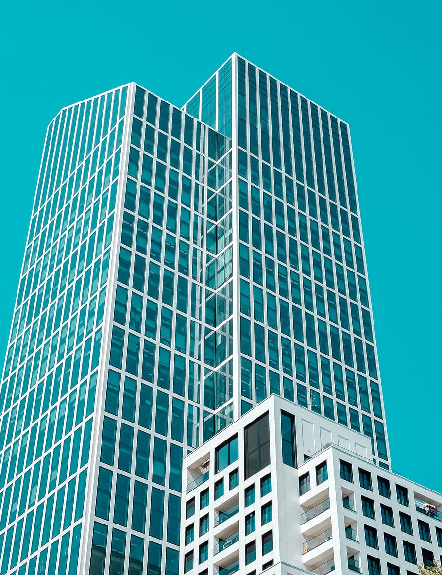 architecture, building, infrastructure, blue, sky, skyscraper HD wallpaper