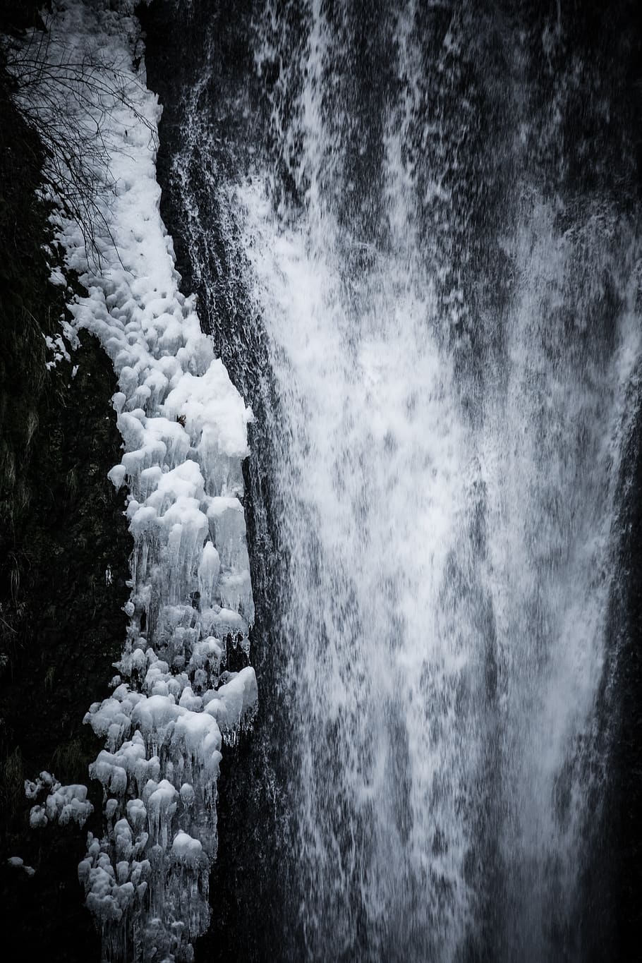 waterfalls view, motion, beauty in nature, scenics - nature, no people HD wallpaper