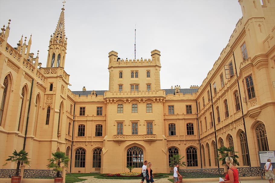 castle, lednice, history, palace, window, building exterior HD wallpaper