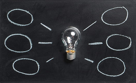 Clear Light Bulb, art, artificial intelligence, blackboard, chalk HD wallpaper