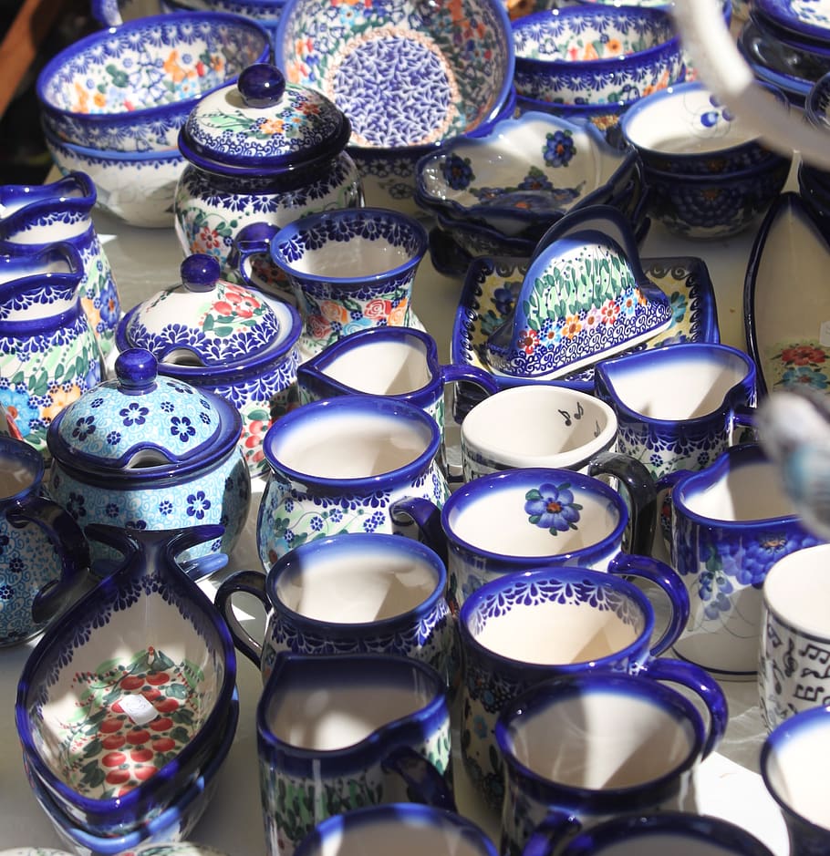 ceramics, kitchen utensils, teacup, mug, cups, hand painted HD wallpaper