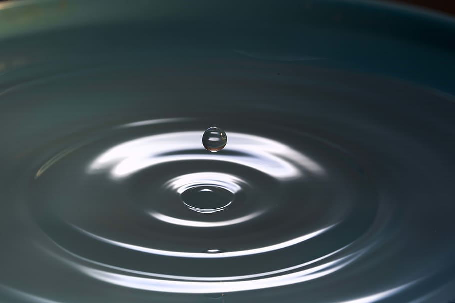 water ripple, rippled, close-up, drop, no people, backgrounds HD wallpaper