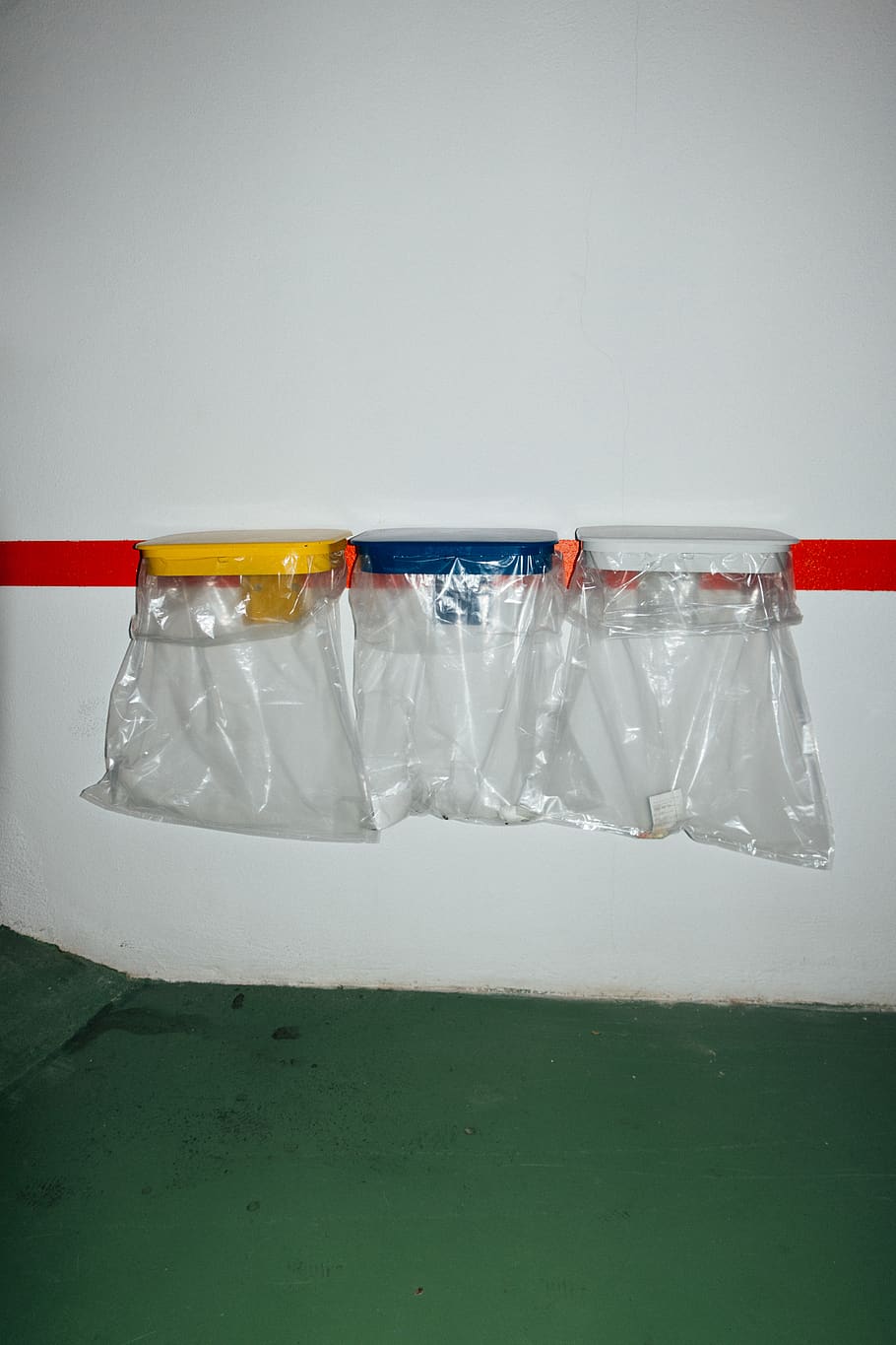 three plastic packs on white surface, indoors, container, no people HD wallpaper