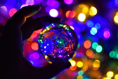 light, person, human, lighting, glitter, lights, color, flare HD wallpaper