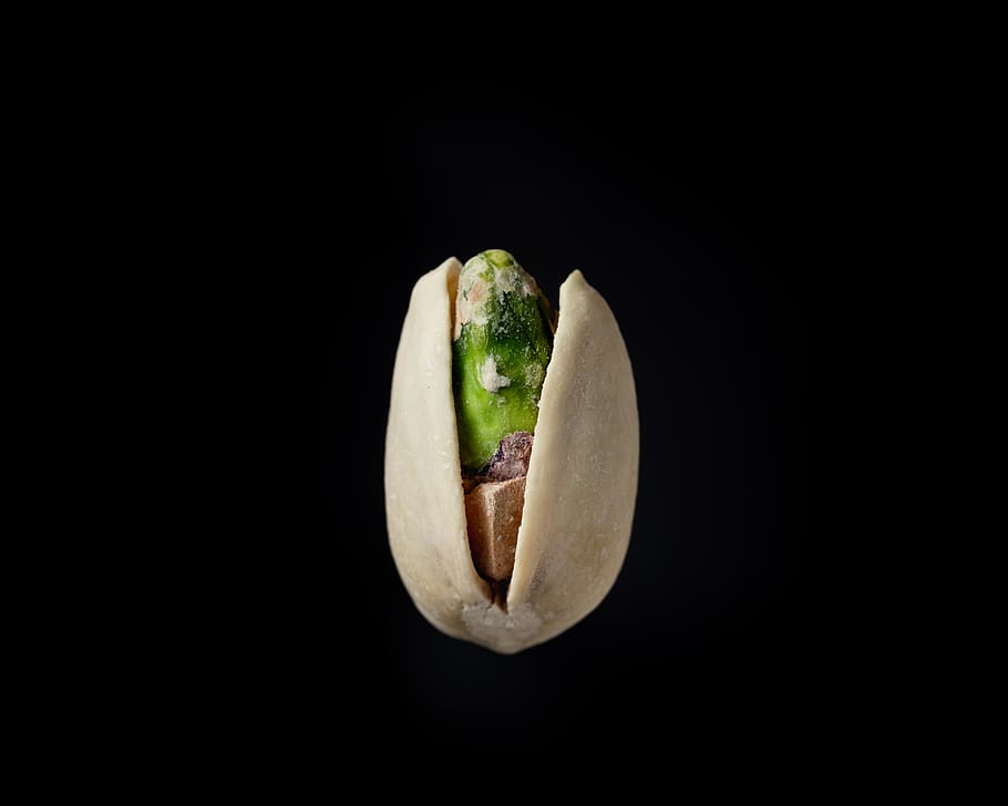 pistachio nut, food and drink, black background, studio shot HD wallpaper