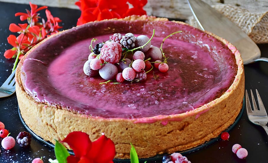 cake, cheesecake, berries, bake, pastries, sweetness, quark HD wallpaper