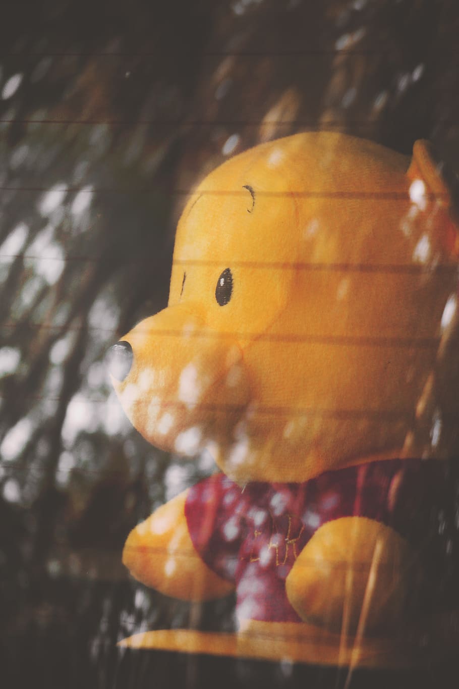 Winnie The Pooh, plush toy, stuffed toy, teddy bear, close-up, HD wallpaper
