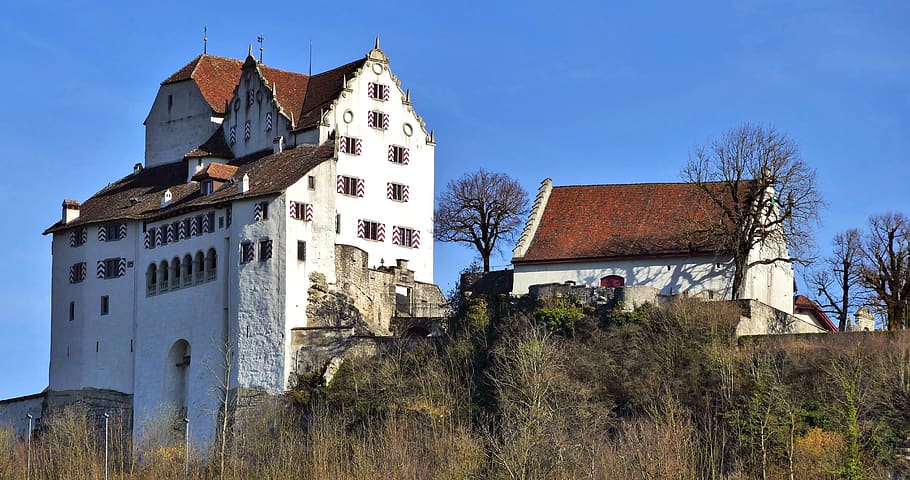 building, castle, wildegg, schloss wildegg, switzerland, aargau HD wallpaper