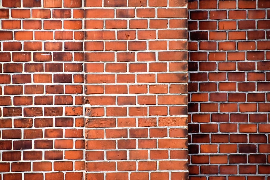 brown brick house, brick wall, full frame, backgrounds, architecture HD wallpaper
