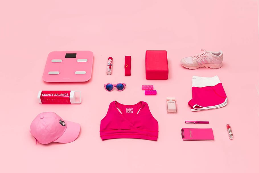 pink color, studio shot, females, indoors, fashion, shoe, colored background HD wallpaper
