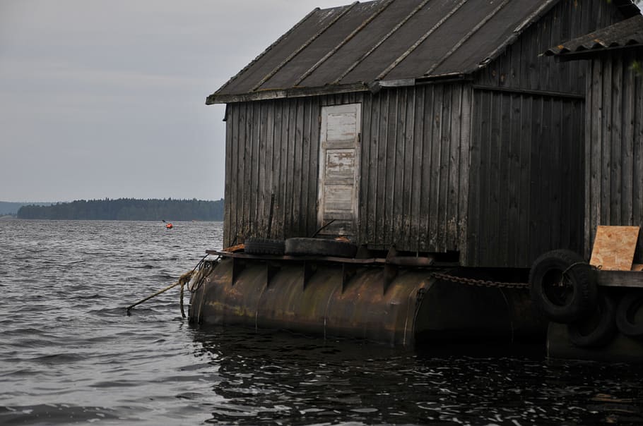 pier, lake, landscape, nature, water, nautical vessel, wood - material HD wallpaper