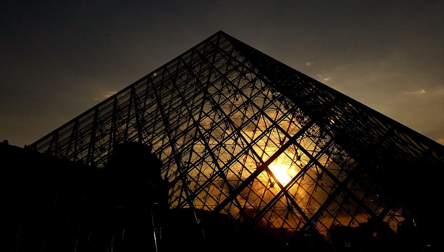triangle, building, architecture, pyramid, office building HD wallpaper