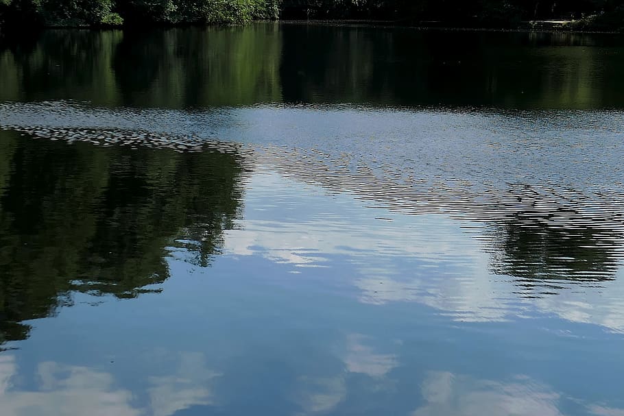 lake, mirroring, waters, reflection, nature, mood, landscape HD wallpaper