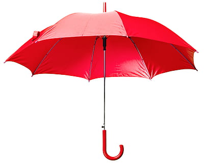 red, umbrella, accessory, air, brolly, classic, climate, closeup HD wallpaper