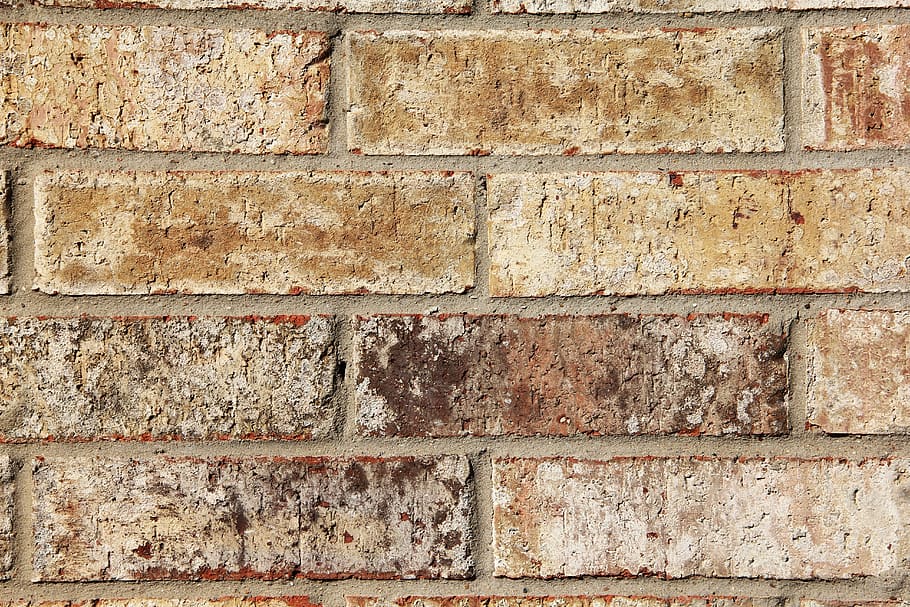 bricks, beige, brown, wall, architecture, structure, exterior HD wallpaper