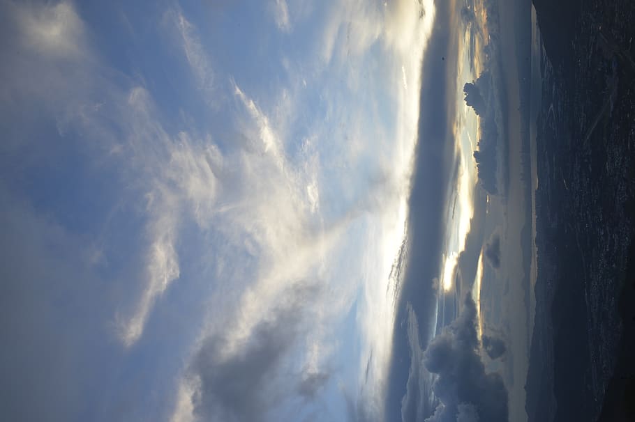 sky, city, clouds, cloud - sky, beauty in nature, scenics - nature HD wallpaper
