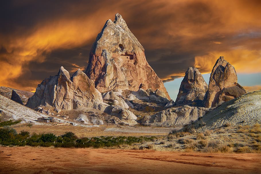 landscape, mountain, sky, clouds, sunset, adventure, scenics - nature HD wallpaper