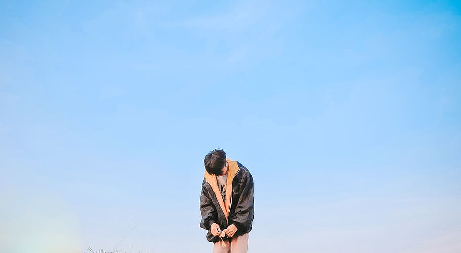 thailand, ubon ratchathani, sky, one person, blue, copy space HD wallpaper
