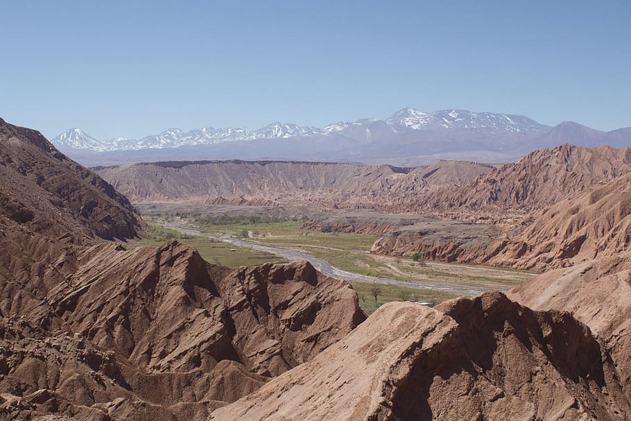 chile, catarpe, andes, volcano, desert, valley, atacama, mountain HD wallpaper