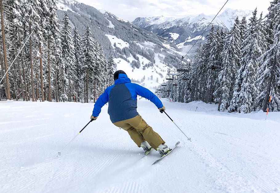 winter, snow, cold temperature, mountain, winter sport, skiing HD wallpaper