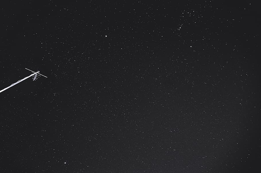 white satellite, outer space, astronomy, universe, outdoors, nature HD wallpaper