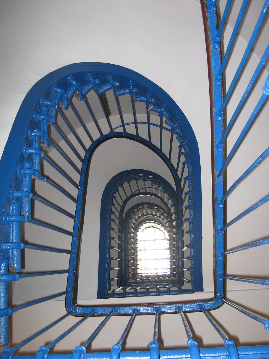 spain, bilbao, blue, white, stairs, architecture, built structure HD wallpaper