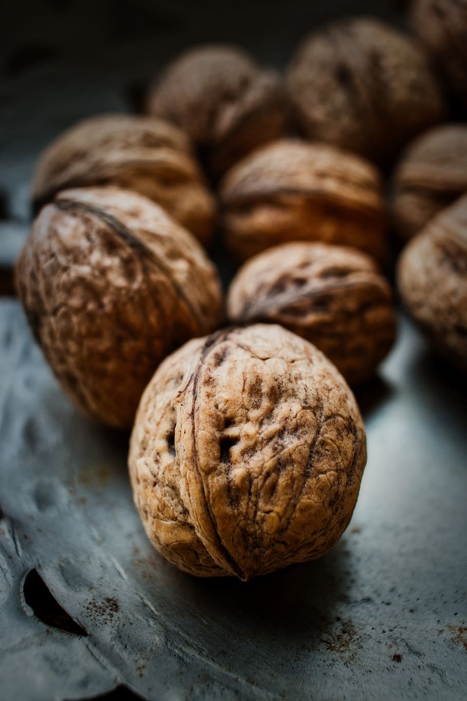walnut, shell, nuts, food, healthy, brown, delicious, fruit bowl HD wallpaper
