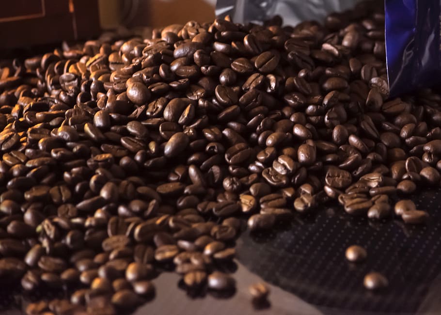 coffee, beans, coffee beans, hot drink, coffee time, roasted coffee HD wallpaper