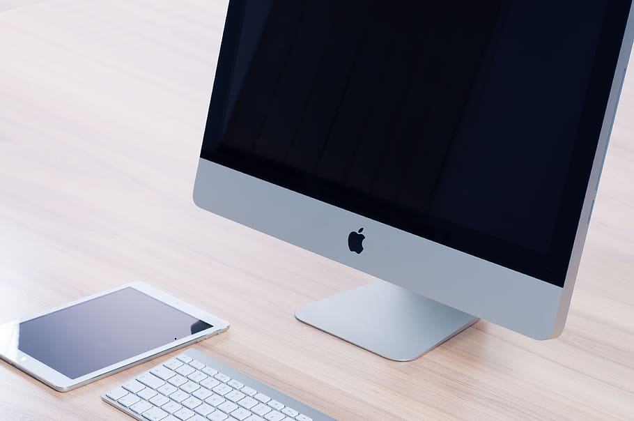 mac, apple, ipad, home office, laptop, computer, technology, HD wallpaper