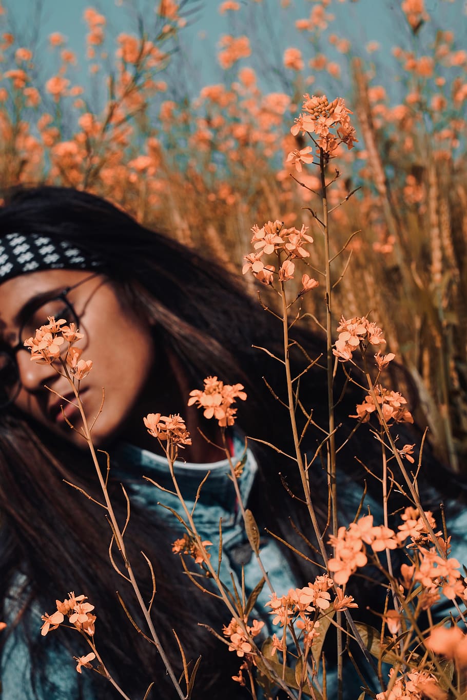leaf, plant, tree, person, human, flower, blossom, clothing HD wallpaper