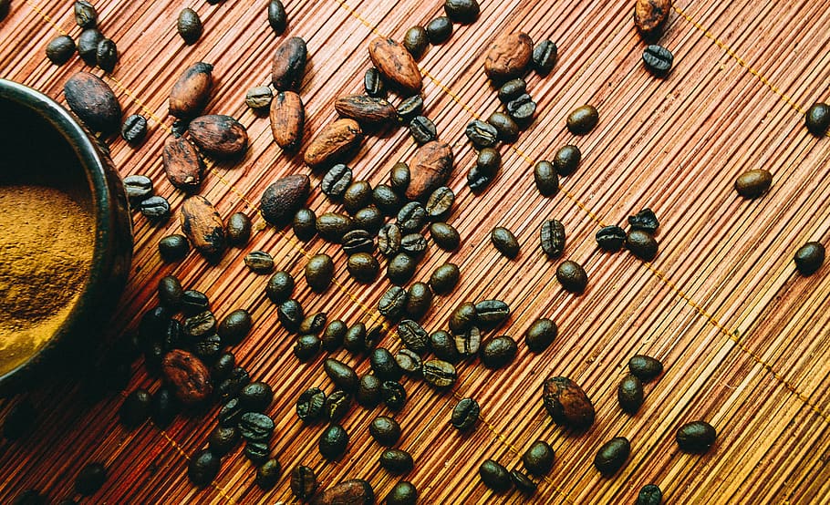 coffee bean, spice, wood - material, indoors, no people, table HD wallpaper