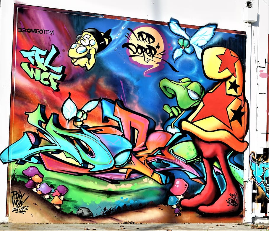 street art, graffiti, multi colored, creativity, art and craft HD wallpaper