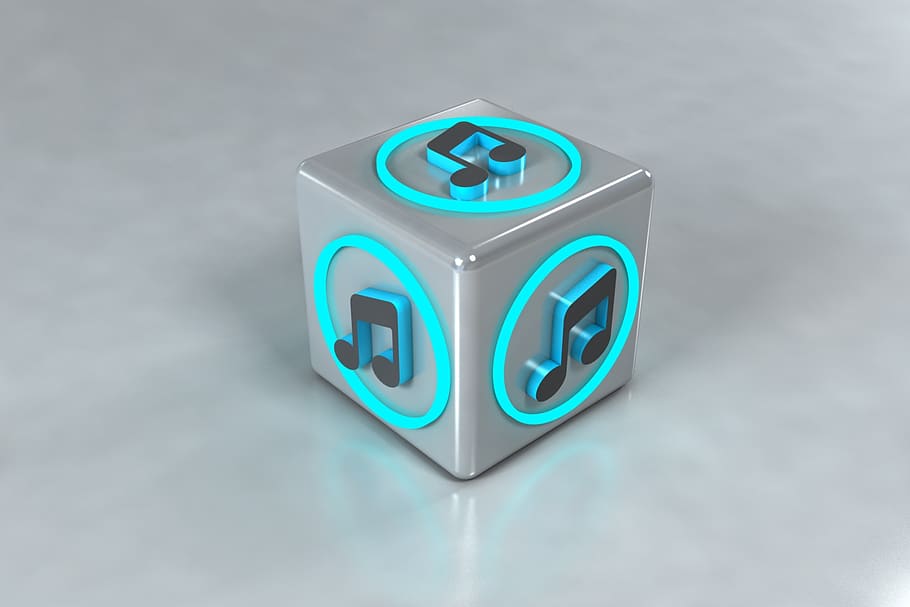 musical note 3d, symbol, illustration, indoors, blue, no people HD wallpaper