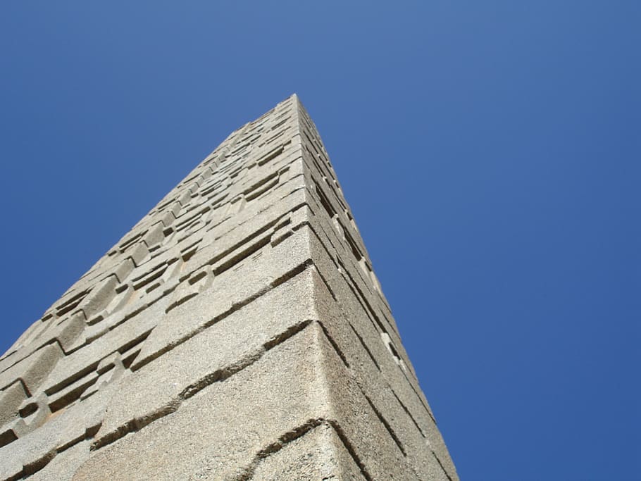 ethiopia, gondar, axum, sky, low angle view, clear sky, blue HD wallpaper