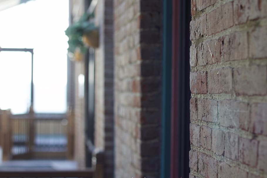 brick, path, walkway, clothing, apparel, banister, handrail HD wallpaper