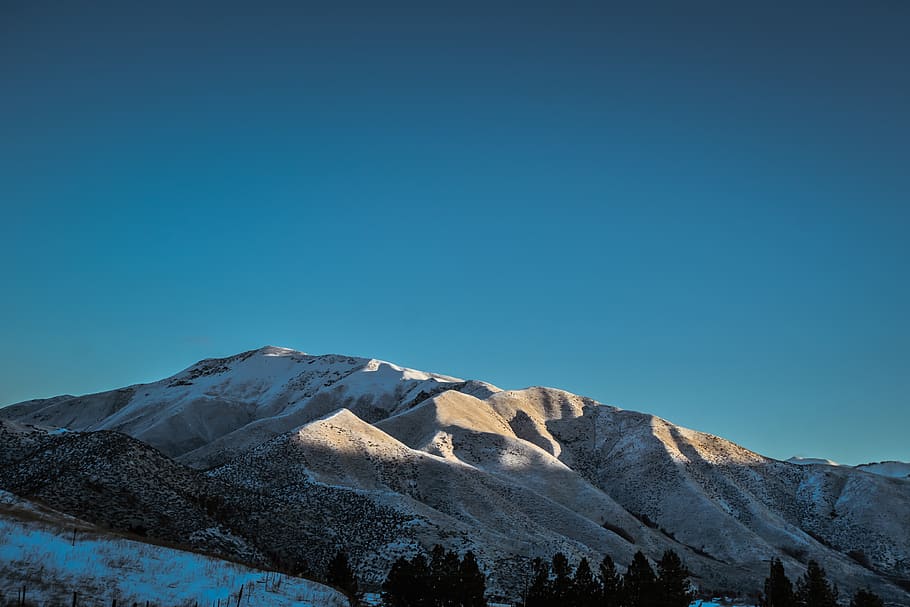 Snow Capped Mountain, cold, landscape, nature, scenic, sky, scenics - nature HD wallpaper