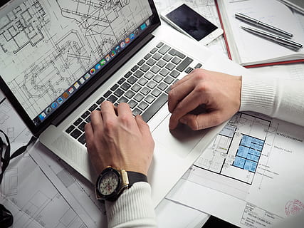 office, work, business, workspace, table, desk, gadgets, macbook HD wallpaper