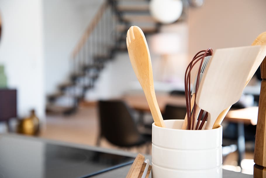 white container, indoors, kitchen utensil, focus on foreground HD wallpaper