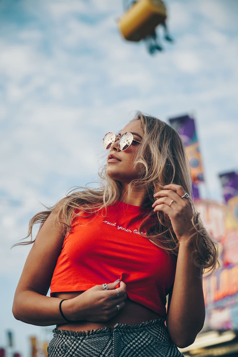 Young Attractive Girl Stylish Sunglasses Poses Stock Photo 1606573873 |  Shutterstock