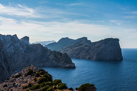 cap, de, formentor, mallorca, sea, landscape, cliff, coast HD wallpaper