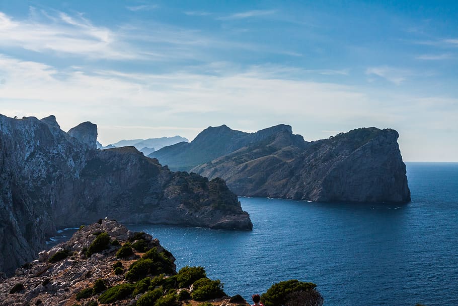 cap, de, formentor, mallorca, sea, landscape, cliff, coast HD wallpaper