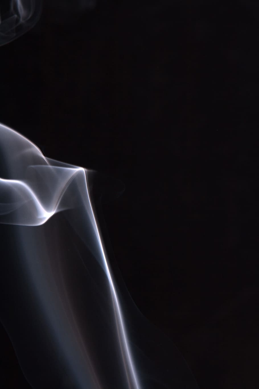 smoke, background, black, white, graphic, hot, isolated, curve HD wallpaper