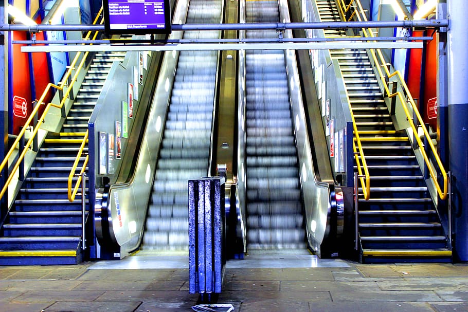banister, handrail, terminal, train, transportation, vehicle HD wallpaper