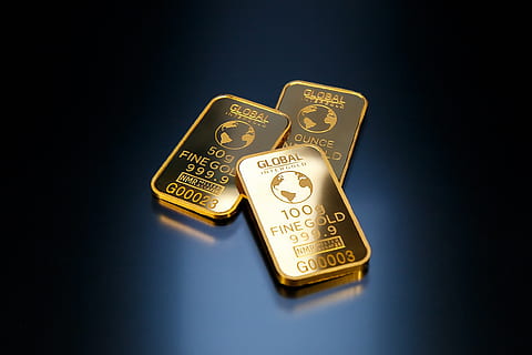 HD wallpaper: three 100 g fine gold bars, gold is money, business, global intergold - Wallpaper Flare