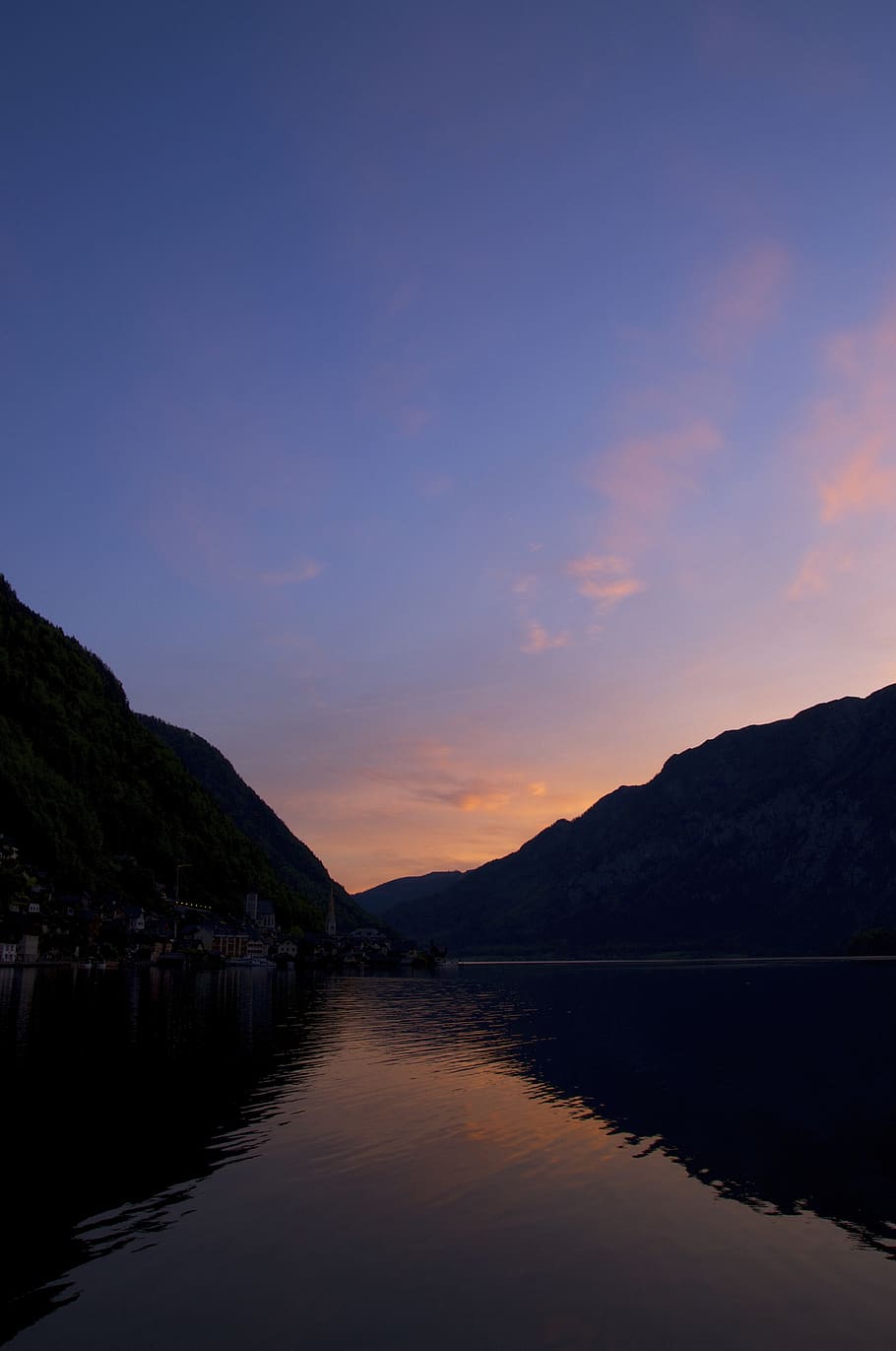 austria, hallstatt, water, reflection, reflective, outdoor