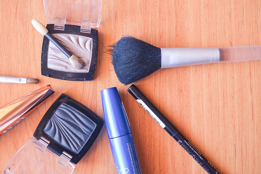 Cosmetics Makeup, various, beauty, make Up, wood - material, make-up HD wallpaper
