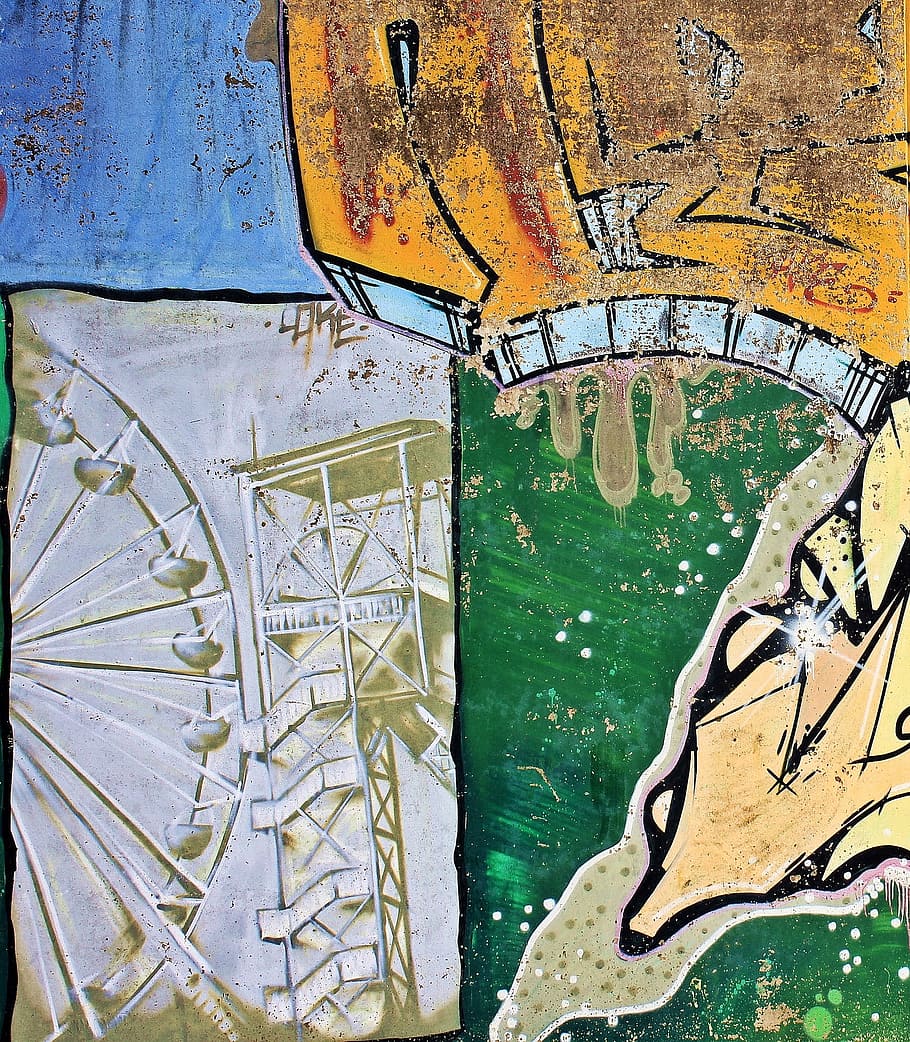 paint, painted, wall, art, graffiti, ghetto, no people, damaged HD wallpaper
